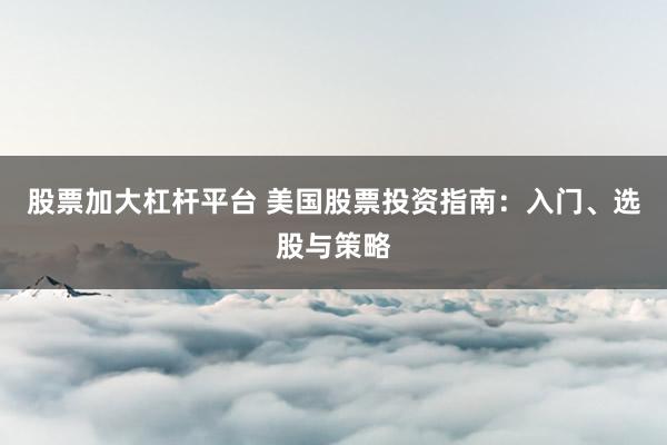 股票加大杠杆平台 美国股票投资指南：入门、选股与策略